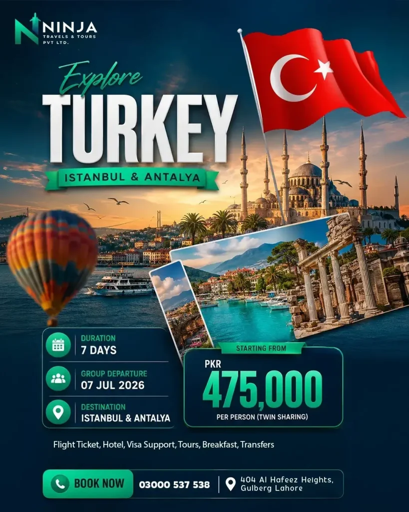 Turkey Visit Visa From Lahore